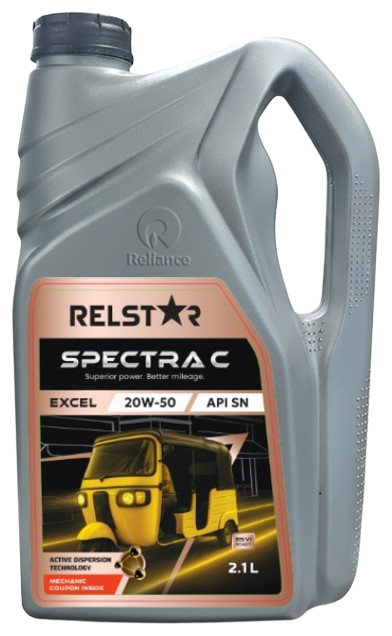 Product image of RELSTAR SPECTRA-C EXCEL 20W-50 Three Wheeler Engine Oil